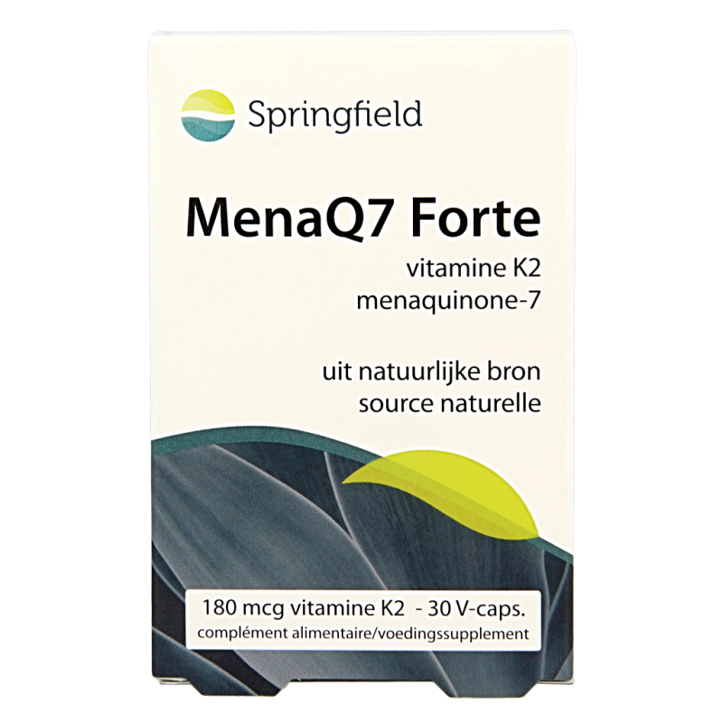 Springfield MenaQ7 Forte vitamine K2 180 mcg 30 Vegetarische capsules