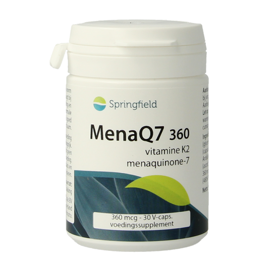 Springfield MenaQ7-360 vitamine K2 360 mcg 30 Vegetarische capsules