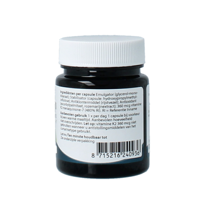 Springfield MenaQ7-360 vitamine K2 360 mcg 30.00 Vegetarische capsules
