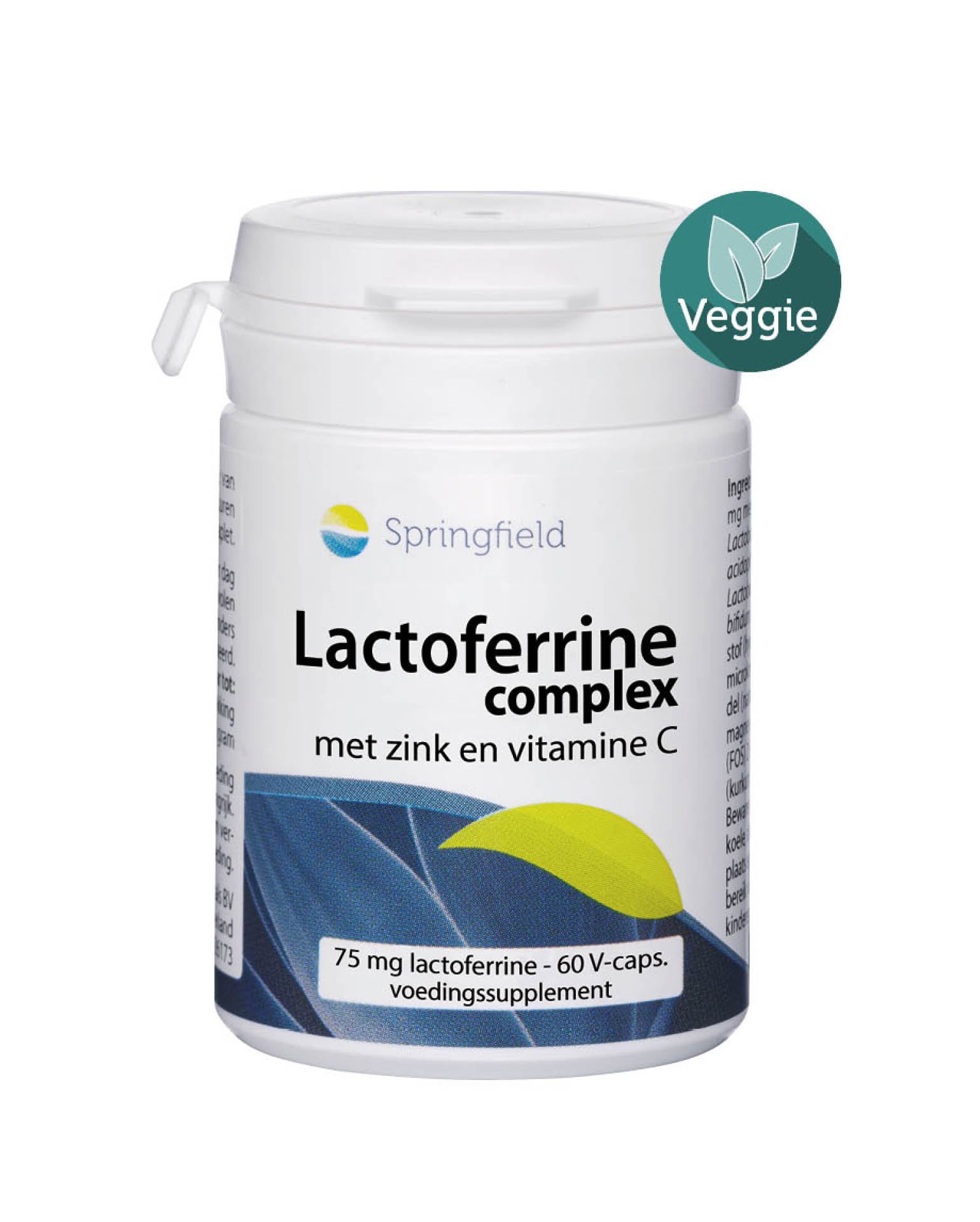 Springfield Lactoferrine 75mg 60 Vegetarische capsules