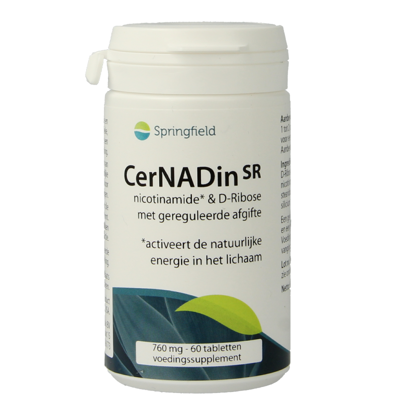 Springfield Cernadin SR nicotinamide & D-ribose 760mg 60 Tabletten