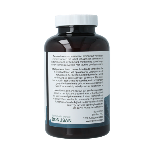 Springfield Talicar I carnitine/taurine/liponzuur 180 Vegetarische capsules