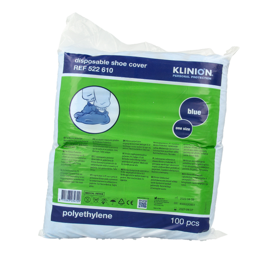 Medeco Schoenovertrek PE blauw protect 100 Stuks