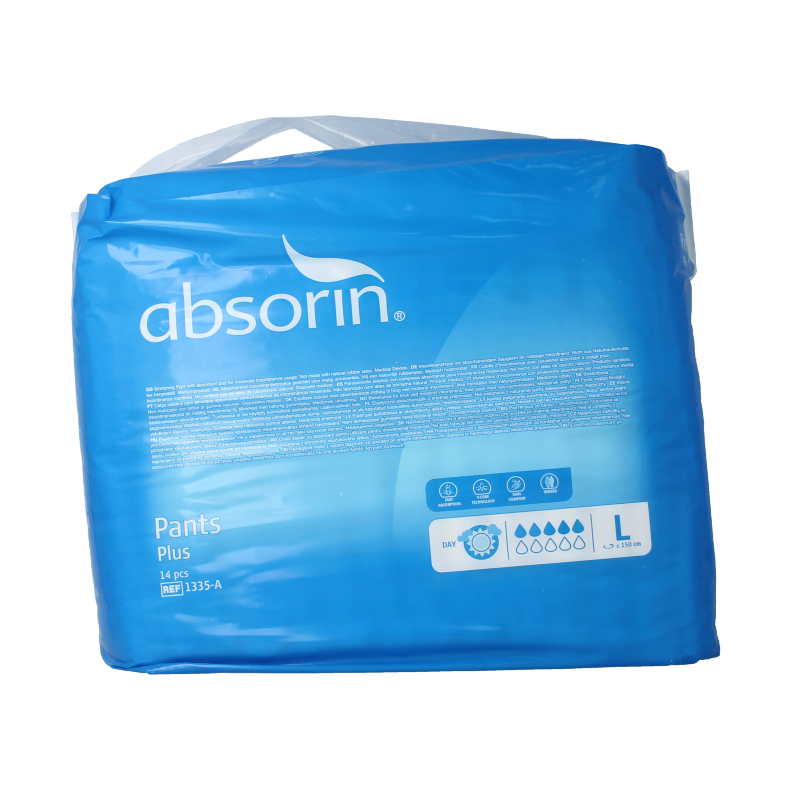 Absorin Pants plus L 14 Stuks
