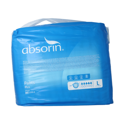 Absorin Pants plus L 14.00 Stuks