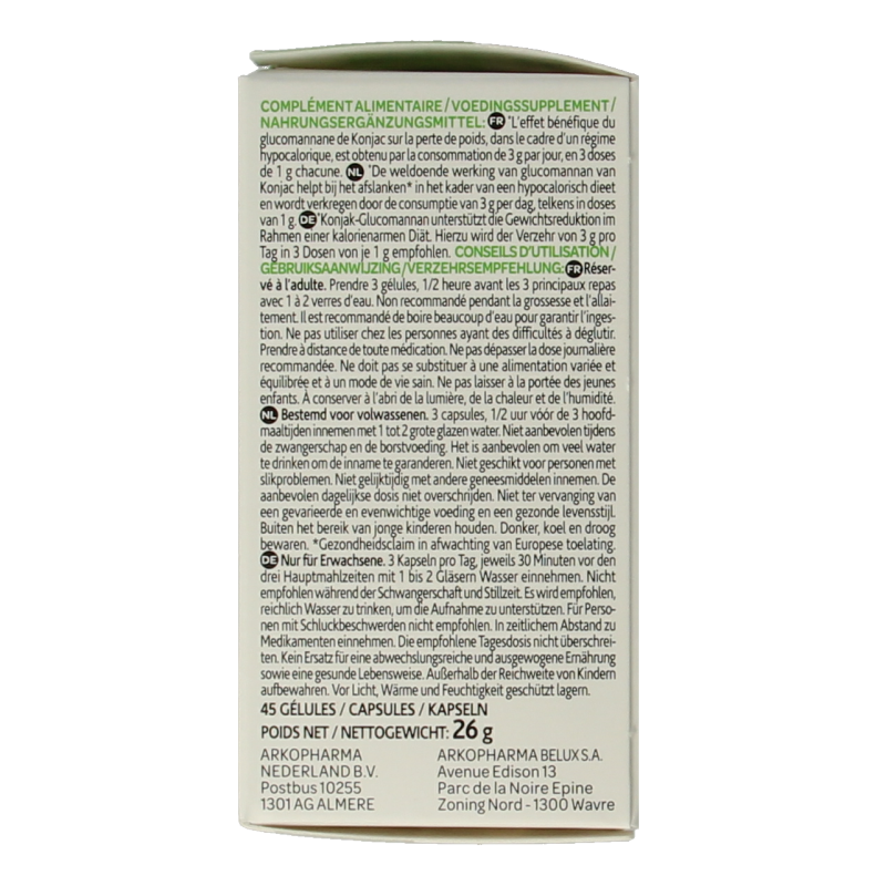 Arkocaps Konjac bio 45 Capsules