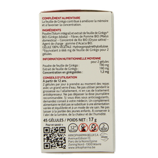 Arkocaps Ginkgo bio 45.00 Capsules