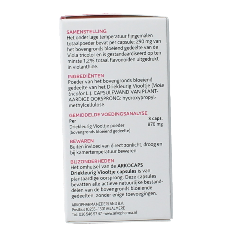 Arkocaps Driekleurig viooltje 45 Capsules