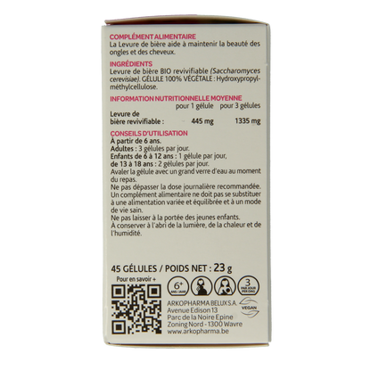 Arkocaps Biergist bio 45.00 Capsules