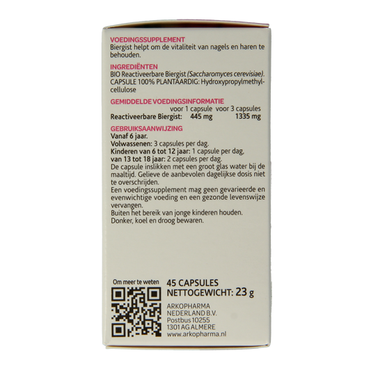 Arkocaps Biergist bio 45.00 Capsules