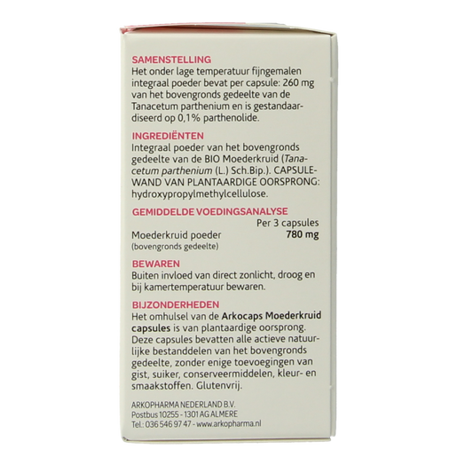 Arkocaps Moederkruid bio 45.00 Capsules