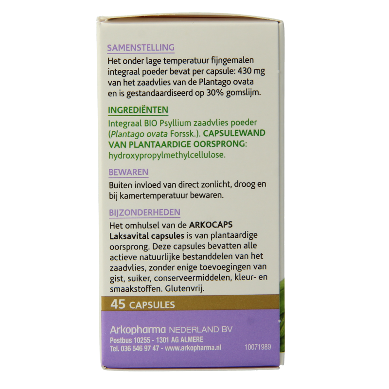 Arkocaps Laksavital bio 45 Capsules