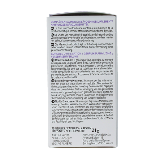 Arkocaps Mariadistel bio 45.00 Capsules