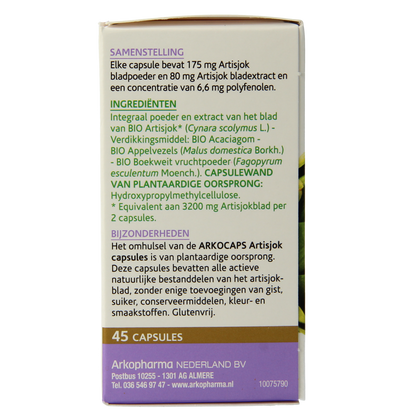 Arkocaps Artisjok bio 45.00 Capsules