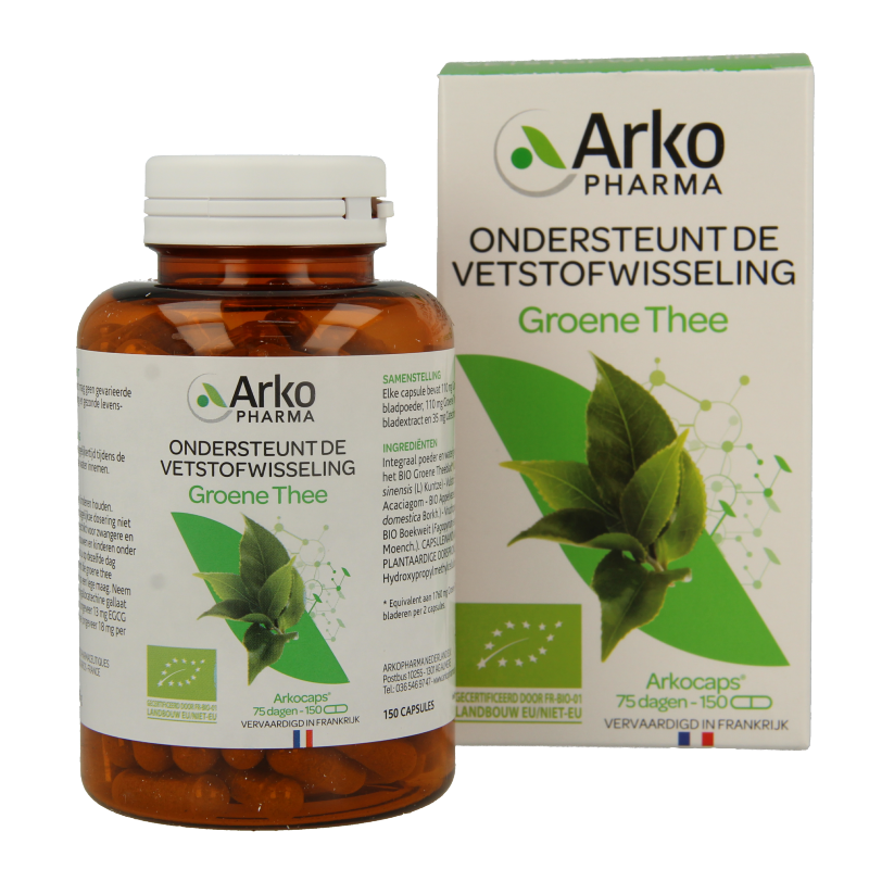 Arkocaps Groene thee bio 150 Vegetarische capsules