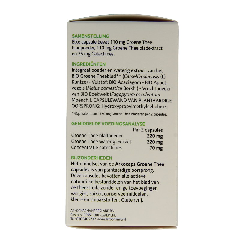 Arkocaps Groene thee bio 150 Vegetarische capsules
