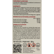 Arkocaps Ginkgo bio 150.00 Capsules