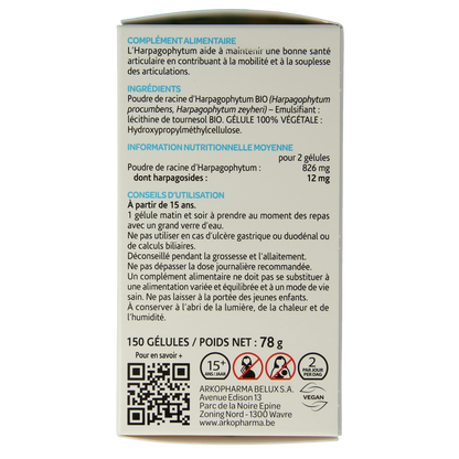 Arkocaps Duivelsklauw bio 150.00 Capsules