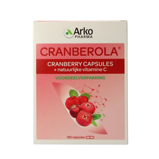 Cranberola Cranberry capsules 180.00 Vegetarische capsules