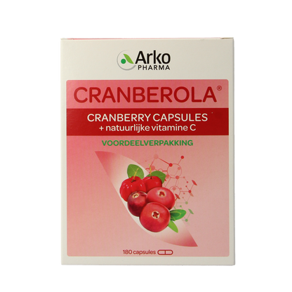 Cranberola Cranberry capsules 180.00 Vegetarische capsules