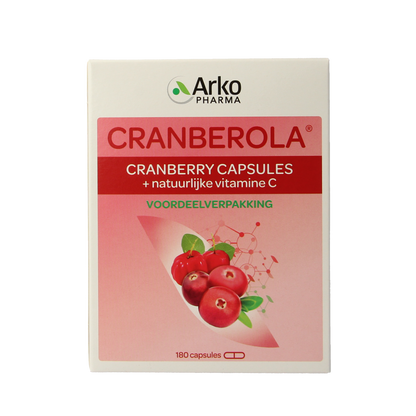 Cranberola Cranberry capsules 180.00 Vegetarische capsules
