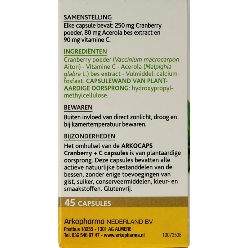 Arkocaps Cranberry & Vitamine C 45 Capsules