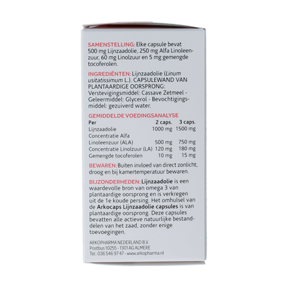Arkocaps Lijnzaadolie 45.00 Capsules
