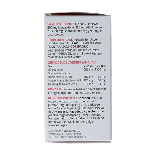 Arkocaps Lijnzaadolie 45.00 Capsules