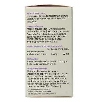 Arkocaps Acidophilus complex 45.00 Capsules