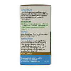 Arkocaps Melisse bio 45.00 Capsules