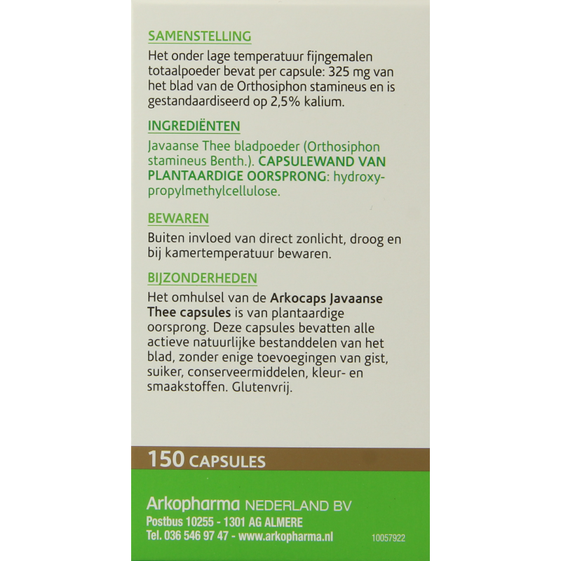 Arkocaps Javaanse thee 150 Capsules