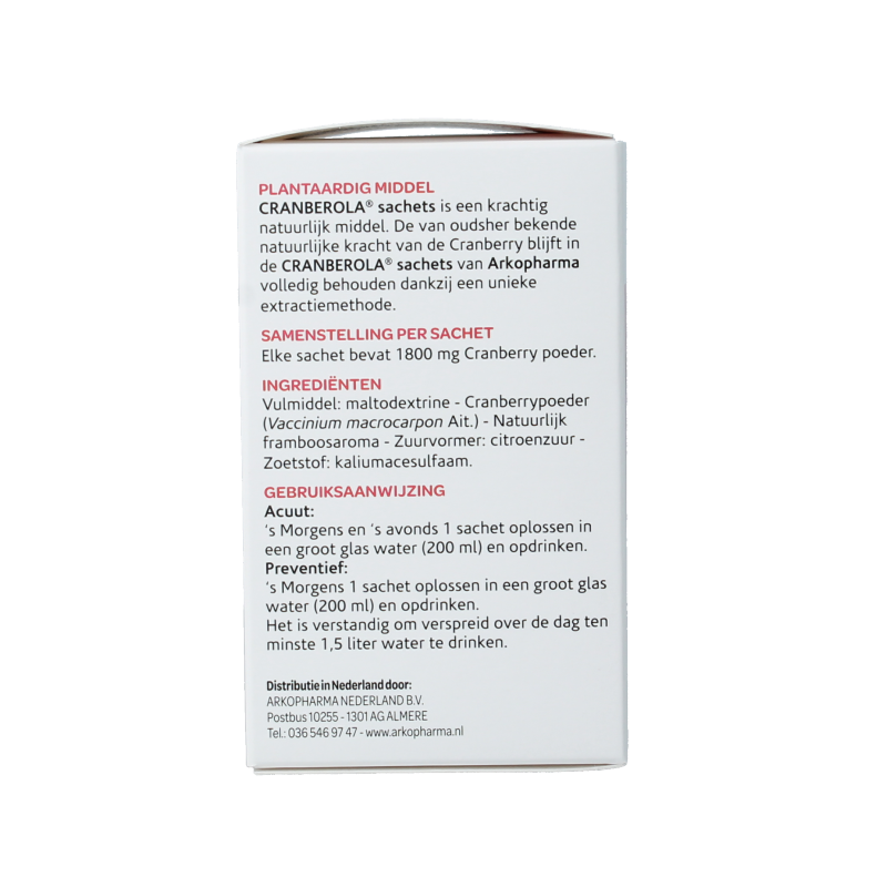 Cranberola Forte 10-dagen kuur 20 Sachets