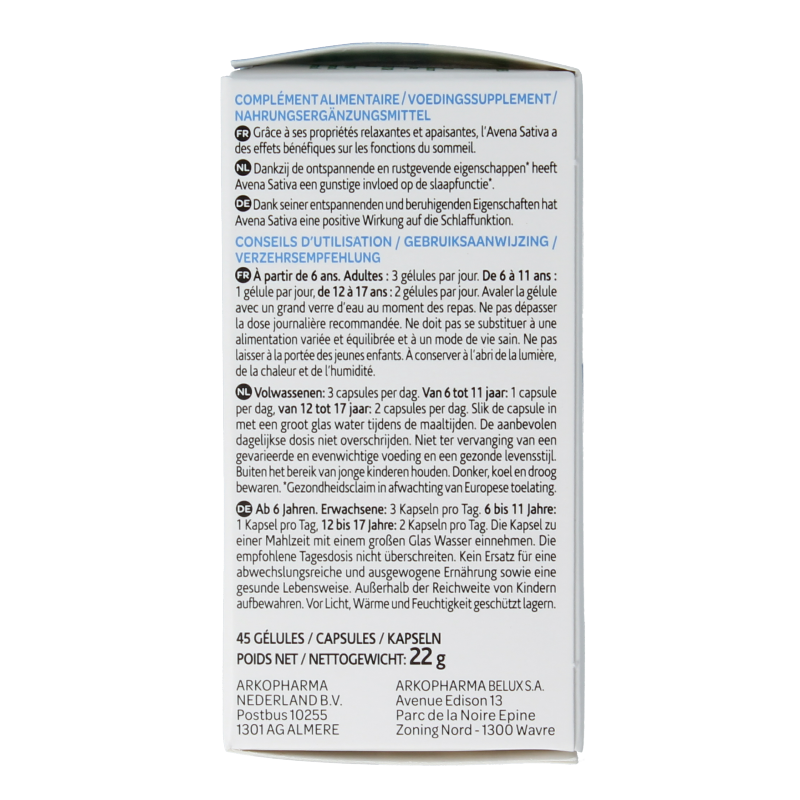 Arkocaps Avena sativa bio 45 Capsules