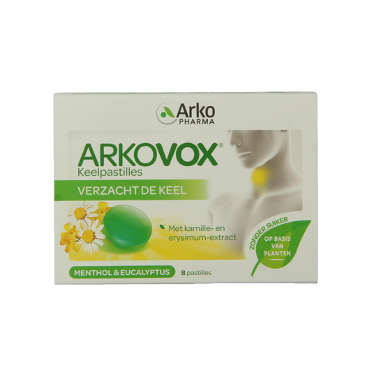 Arkovox Menthol eucalyptus keelpastilles 8 Pastilles