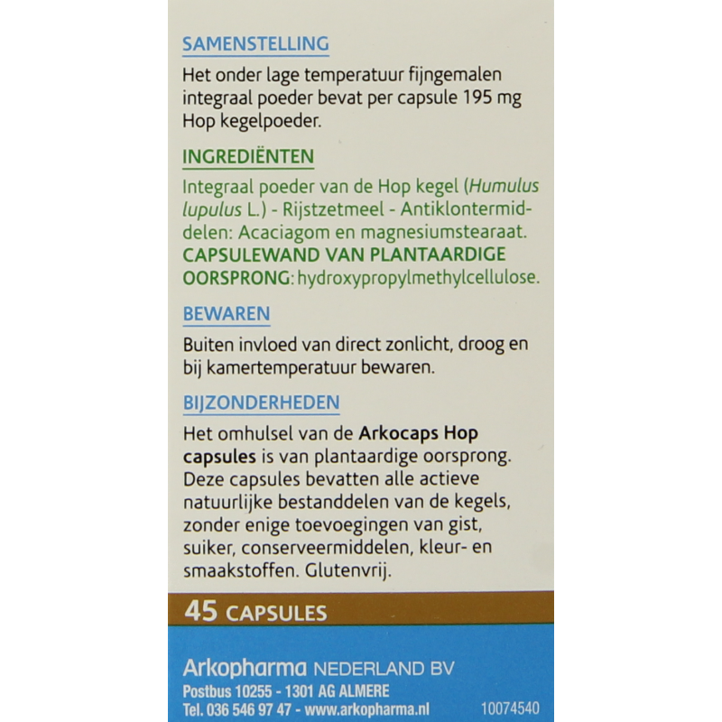Arkocaps Hop 45 Capsules