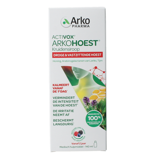 Arkohoest Kruidensiroop gezoet met honing 140 Milliliter