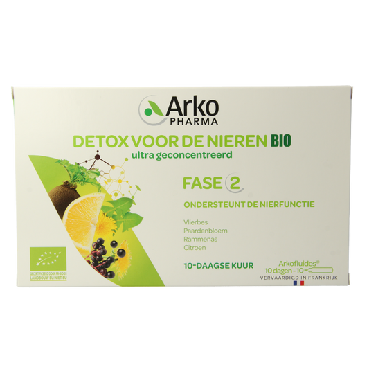 Arkofluids Detox nieren bio 10 Ampullen