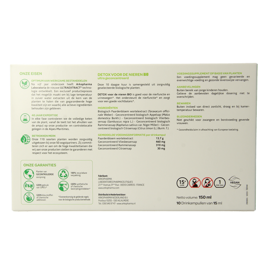 Arkofluids Detox nieren bio 10.00 Ampullen