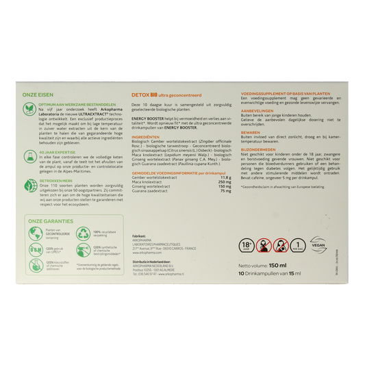 Arkofluids Energy booster bio 10.00 Ampullen