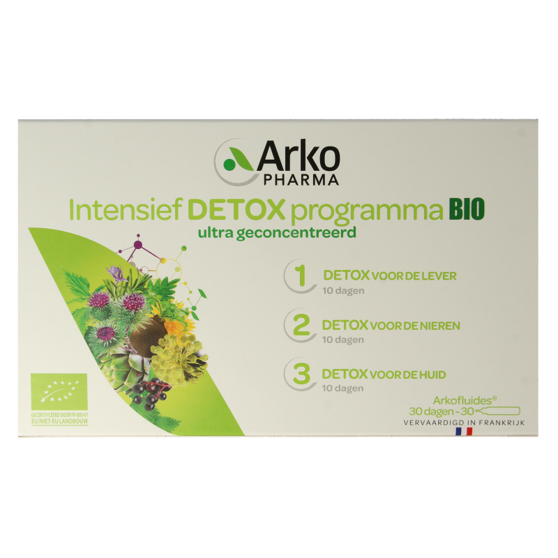 Arkofluids Bio detox 30 dagen kuur 30 Ampullen