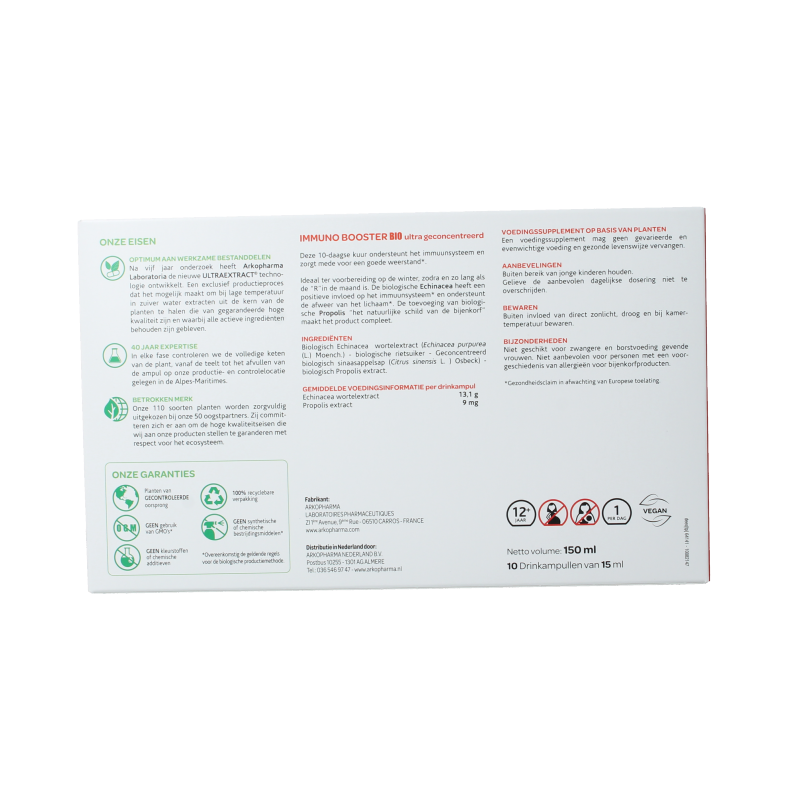 Arkofluids Immuno booster 15ml bio 10 Ampullen