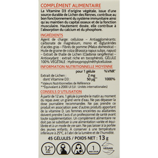 Arkocaps Vitamine D3 2000IE vegan 45.00 Capsules
