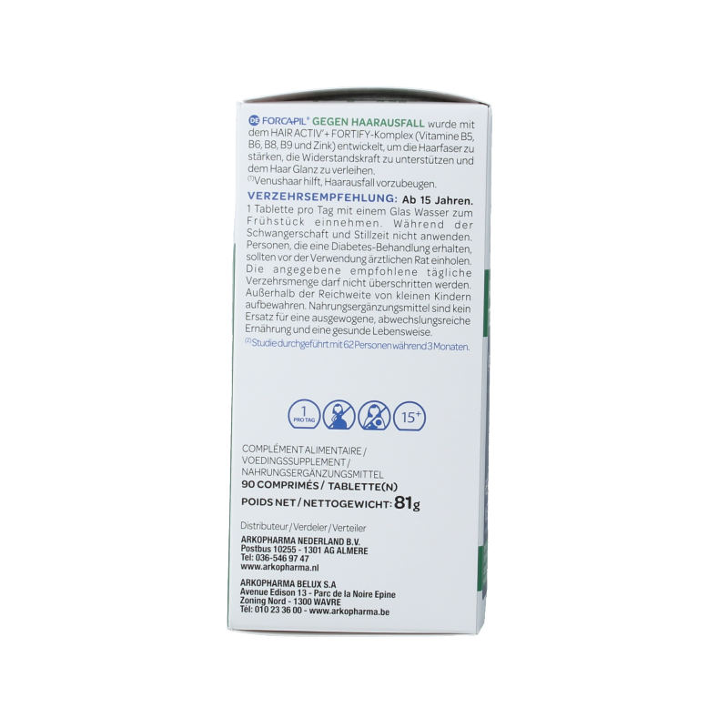 Forcapil Tegen haaruitval prom 90 Tabletten