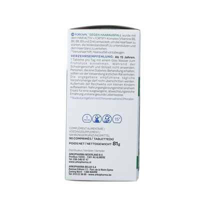 Forcapil Tegen haaruitval prom 90.00 Tabletten