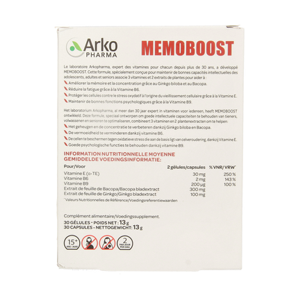 Arkopharma Memoboost 30.00 Capsules