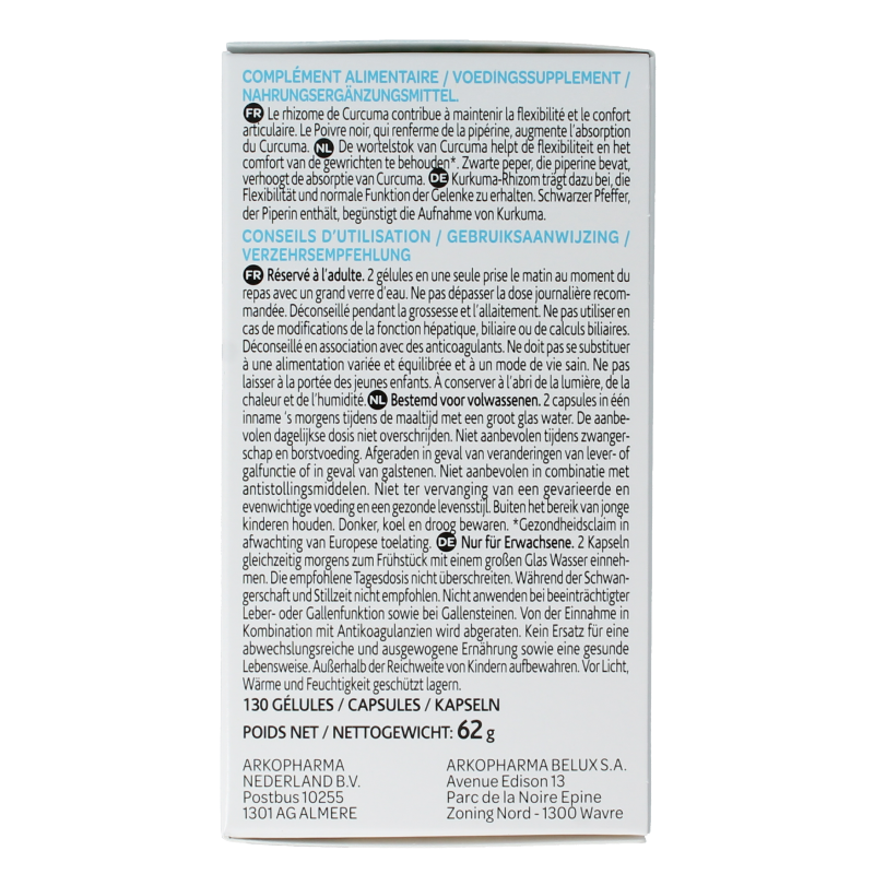 Arkocaps Curcuma 130 Capsules
