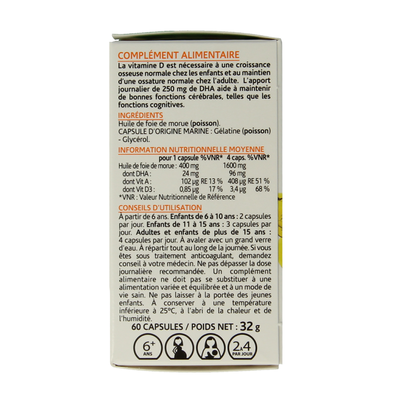 Arkocaps Levertraanolie 60 Capsules