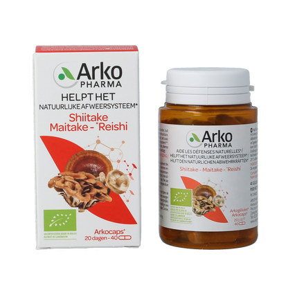 Arkocaps Reishi shiitake maitake bio 40.00 Capsules