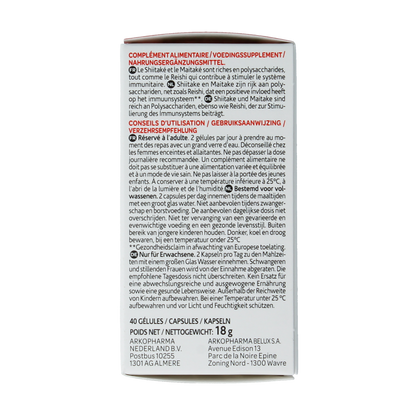 Arkocaps Reishi shiitake maitake bio 40.00 Capsules