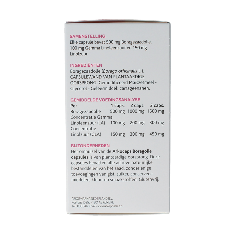 Arkocaps Borage olie  180 Capsules